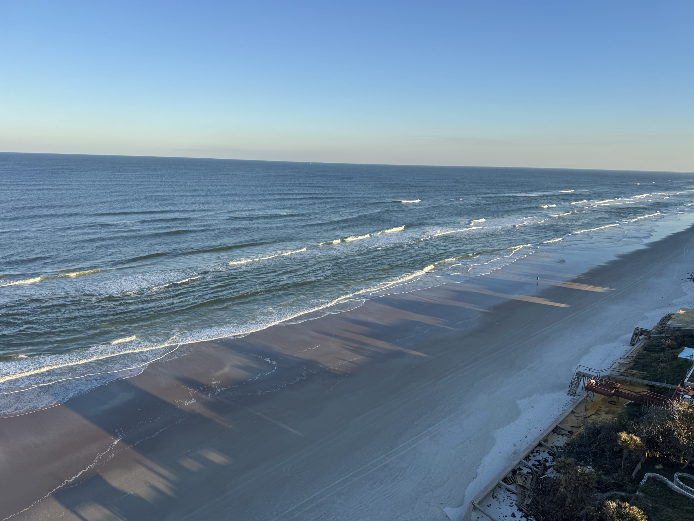 Atlantic Ocean and no-drive beach viewed from the 13th-floor condo